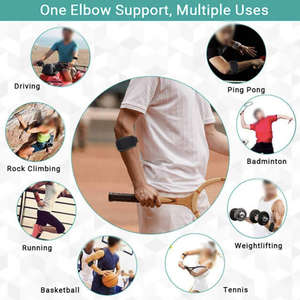 สายรัดข้อศอกกอล์ฟแบบสบายสำหรับกลางวัน สายรัดปรับระดับได้กันลื่นสำหรับนักกีฬา สายรัดรัดแขนที่เชื่อถือได้ - Product Image 6