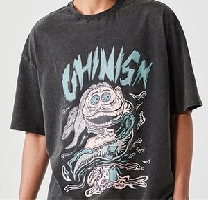 T-shirt en coton épais 300 GSM pour hommes, coupe ample et oversize, vente en gros, marque privée OEM - Product Image 6