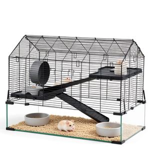 Gabbia di Lusso in Acciaio Inossidabile per Animali Domestici con Motivo Personalizzato per Razze Piccole, Medie e Grandi per Allevamento e Alloggio Interno - Product Image 3