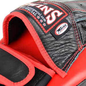 Twin Black Red White Customized Muay Thai Boxing <b>Focus</b> <b>Pads</b> Curved Training Gear Sparring Kickboxing Punching Mitts - Product Image 6