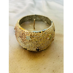 Recipiente de mosaico de vidrio personalizado único, cilíndrico hecho a mano, respetuoso con el medio ambiente, duradero, multiusos, decoración del hogar, crujido mate brillante - Product Image 4