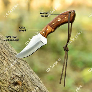 Cuchillo Táctico de Acero al Carbono Hecho a Mano de Alta Calidad con Punta Fija, Afilado como una Navaja, para Camping y Actividades al Aire Libre, con Bisel de Madera, ODM OEM - Product Image 4