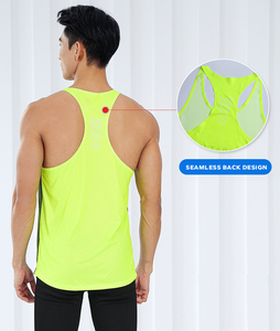 Débardeur de course marathon pour homme, léger, 100 % polyester, séchage rapide, pour activités de plein air et fitness - Product Image 6