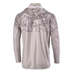 Chemise de pêche à manches longues pour homme, nouvelle conception, UPF 50, respirante, à motifs, avec capuche, en mesh respirant - Product Image 5