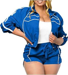 Conjunto de Chaqueta y Pantalón Deportivo Ligero de Nailon para Mujer, Estilo Urbano, con Material de Alta Calidad - Product Image 6