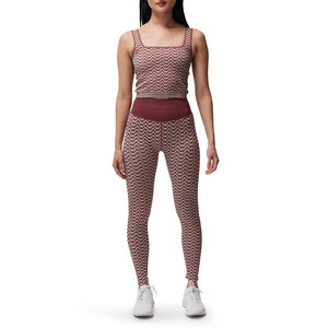 Women Seamless Mid Waist Full Length Yoga <b>Flare</b> <b>Leggings</b> Comfortable Lightweight Spandex/Polyester Knitted - Product Image 4