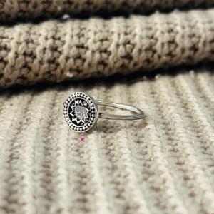 Boho Starburst Brass <b>Ring</b> Oxidized Silver Plated Celestial <b>Statement</b> Wholesale <b>Ring</b> For Women - Product Image 6