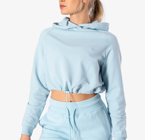 Trendy <b>Women</b>’s Cropped <b>Sweatshirt</b> Pullover Soft <b>Lightweight</b> Long Sleeve Casual Streetwear Fashion Top - Product Image 1