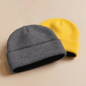 custom logo winter beanie <b>hats</b> oem quality 100% acrylic personalized knit skullies wholesale blank headwear 2026 - Product Image 2