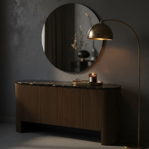 Buffet de salon PKP moderne en bois naturel, écoresponsable, avec 4 portes battantes et 2 tiroirs, pour le Vietnam - Product Image 6