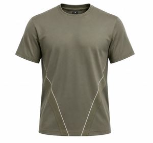 เสื้อยืดผู้ชายทรงปกติ แห้งเร็ว สปอร์ต แคชชวล ระบายอากาศดี เป็นมิตรกับสิ่งแวดล้อม แขนปกติ คอกลม สีพื้น ผ้าถัก 100% ผ้าฝ้าย - Product Image 3