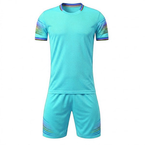 Uniformes de Fútbol Personalizados de Marca Unisex para Adultos, Diseño Transpirable e Impermeable, 100% Poliéster, Conjuntos de Verano de Manga Corta - Product Image 1