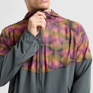 Veste coupe-vent de sport pour homme de haute qualité, légère, avec capuche réglable, veste de jogging - Product Image 3