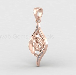 Best Selling 18K Gold Plated 925 Sterling Silver Luxury Horse Girl Charm Pendant with Zircon Memorial Jewelry Gift Women - Product Image 2