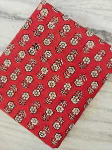 Hand Block Printed Multi Color Combed Cotton Eco-friendly Voile Fabric Dress Shirt Curtain Cover <b>Sewing</b> Garment Girls <b>Bag</b> - Product Image 2