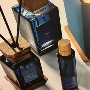 Aikun – Nouveau diffuseur à bâtonnets en bois de santal 100 ml, flacon carré en verre, coffret cadeau, faible MOQ, personnalisation rapide, pour usage spa - Product Image 3