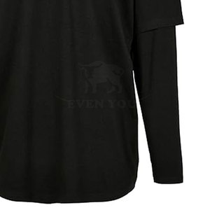 เสื้อยืดผู้ชายสองชั้นคุณภาพสูงแบบ Private Label ผลิตจากผ้าฝ้าย จำนวนมาก - Product Image 6