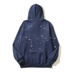 2026 Men's Premium Custom Puff Printing Hoodie 100% Cotton Breathable Heavy Weight Plain Dyed for Autumn Season - Product Image 3