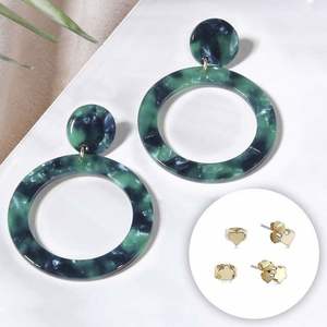 Lightweight <b>Resin</b> <b>Earrings</b> Handcrafted with Durable Quality Trendy Design and Smooth Polish for Fashion Jewelry - Product Image 3