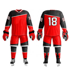 Maillot de hockey sur glace OEM personnalisé sur mesure, imprimé, respirant, 100% polyester, personnalisable - Product Image 6