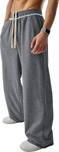 Custom Wide Leg Trousers Casual Streetwear Luxury Relaxed Fit Pleated Trousers Unisex Oversized Wide Leg Fashion <b>Pants</b> - Product Image 5