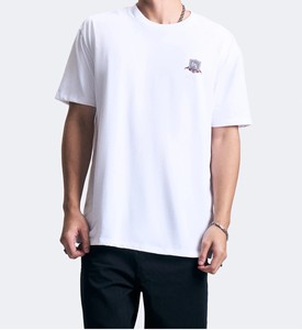 Camisetas de Moda Oversize con Hombros Caídos y Estampado Digital de Color Liso para Hombre, Fabricante OEM ODM Personalizado - Product Image 3
