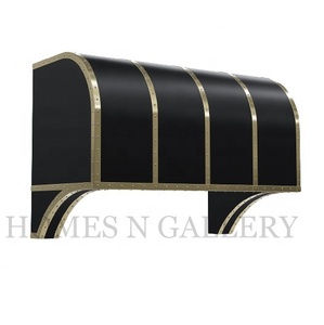 Hotte d'échappement personnalisée en acier de haute qualité, finition noire mate et bande dorée, style antique, qualité supérieure et finition impeccable - Product Image 4