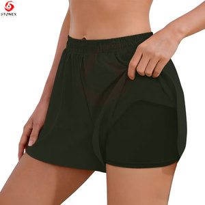 Shorts de sport pour femmes, taille haute, respirants, pour la course à pied, le yoga, l'exercice et un style de vie actif - Product Image 4