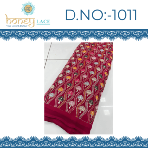 ผ้าเฟนดี้พรีเมียม ผ้าไม่ทอ จอร์เจตต์ ประดับลูกปัด ลายดอกไม้ เสื้อผ้าเด็กชายเด็กหญิง น้ำหนักปานกลาง ปักลาย พิมพ์ลาย สำหรับงานแต่งงาน - Product Image 2