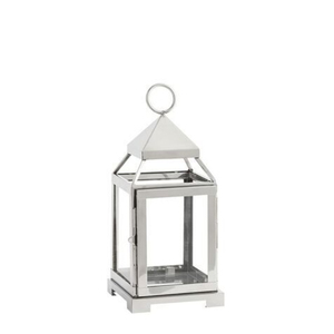 Farol de metal/vidrio de acero inoxidable con diseño único y acabado dorado para decoración del hogar, piscina y áreas exteriores. - Product Image 3