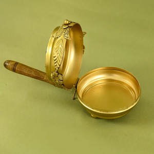 Brûleur d'encens artisanal en fer massif, écologique et durable, pour la maison, le temple, la méditation, la décoration aromatique et spirituelle - Product Image 4