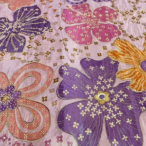 Tissu en organza à sequins et dentelle brodée imprimée numériquement pour robes de boutique, sourcing et exportation pour acheteurs - Product Image 6