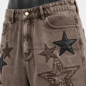 Shorts en jean baggy personnalisés pour hommes, style streetwear - Product Image 6