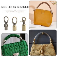 Fermoir à ressort en métal géométrique pour sac à main, boucle hexagonale, capuchon à pompon, accessoires de sécurité pour petits vêtements, chaussures et chapeaux