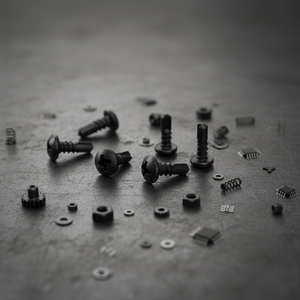 Tornillos de Anclaje para Concreto de Alta Resistencia Marca PDC con Cabeza Plana y Arandela - Acero al Carbono con Recubrimiento Negro, Punta Phillips, Grado 4.8 6.8, Estándar en Pulgadas - Product Image 4