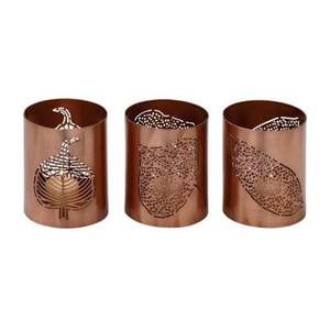 Portavelas votivas de metal hecho a mano que combina la artesanía tradicional con una iluminación relajante para una decoración consciente. - Product Image 6