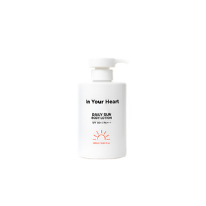 [In Your Heart] Loción Corporal Diaria con Protección Solar 500ml, Protección UV, Suavizante e Hidratante para la Piel, Cuidado Facial para Verano y Actividades al Aire Libre - Product Image 1