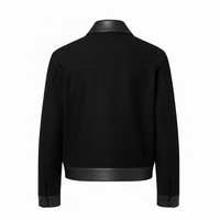 Veste bomber Sapeemo Sports personnalisée avec logo en cristal sur le devant, en coton doux, écologique, respirante, coupe ajustée, noire
