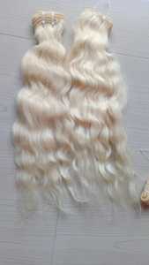 ผมต่ออินเดียแท้ 100% เรมี่  613 สีบลอนด์  แบบเวฟ  ทอสองชั้น - Product Image 4