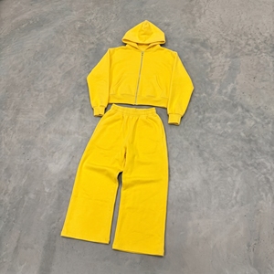 Wholesale Custom Autumn Breathable Plus Size Maternity Blank Plain Solid Color Tracksuit <b>Men</b> Sweatpants Shorts Hoodie Set for - Product Image 4