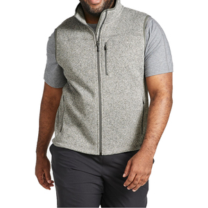 Chaleco de lana para hombre, con logotipo personalizado, tejido, sin mangas, informal, transpirable, para invierno, tipo chaleco acolchado. - Product Image 4