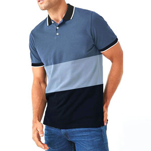 T-shirts de golf en polyester vierges de qualité supérieure pour sublimation personnalisée, t-shirts unis, impression de logo personnalisé sur polo, grandes tailles pour hommes - Product Image 1