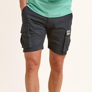 Pantalones Cortos Cargo para Hombre, Estilo Safari, Cintura Media, de Lona, Resistentes al Viento, Ecológicos, Antiarrugas, de Secado Rápido y Transpirables, para Ejercicio y Gimnasio - Product Image 1