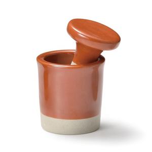 Moulin à épices en porcelaine fabriqué au japon, ensemble de pilons disponible en trois couleurs blanc, Orange, vert moulin à épices Bisque - Product Image 2