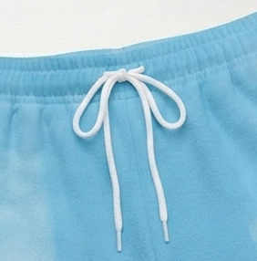 Women Loose Fit Sweat Mid Waist <b>Drawstring</b> <b>Trouser</b> Casual 100% Fleece Polyester Full Length Sublimation Sweat Pants Ladies - Product Image 4