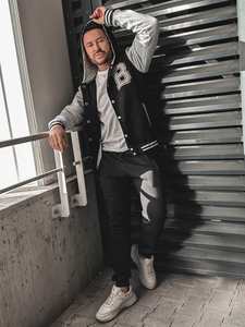 Men's Baseball <b>Jacket</b> for Men Baseball <b>Jacket</b> Made up of Leather Sleeves and Wool in best sale - Product Image 5