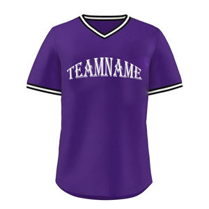 Maillot de baseball à col rond pour homme, pull sport en maille athlétique, tissu léger en maille avec empiècements contrastants, haut de sport urbain - Product Image 3