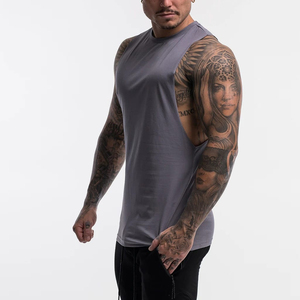 Débardeur de sport décontracté extensible en coton et élasthanne, écologique, séchage rapide, sans manches, pour entraînement, OEM, marque privée - Product Image 1