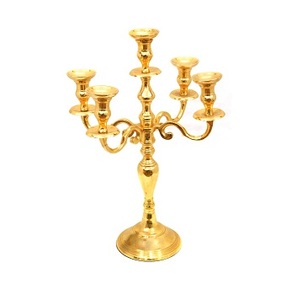 Premium Polished Aluminium Candle Stand Elegant Tabletop Candle Holder for Wedding and Home Decoration - Product Image 1