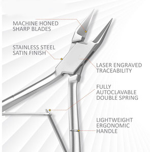 ที่ตัดเล็บมืออาชีพ คีมตัดเล็บขบ ขนาด 5 นิ้ว 13 ซม. ใบมีดคู่ สปริงลวด สแตนเลส สำหรับดูแลเล็บเท้า - Product Image 3